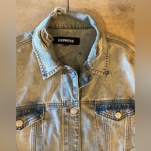 Express light blue denim jacket size M/L - Picture 11 of 15